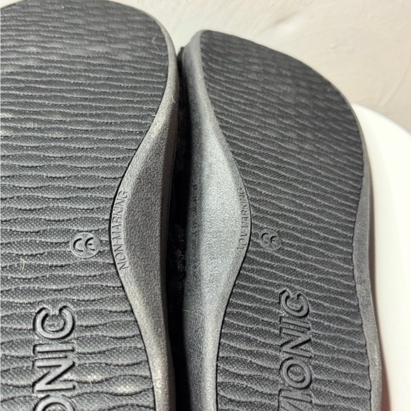 Vionic Black Faux Fur Loafers - Picture 6 of 6